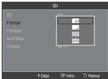 SAMSUNG LN40A750 - Redimensionnement de la fenetre ISI - 1