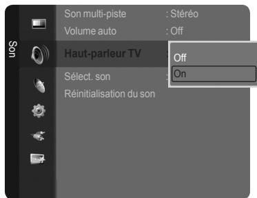 SAMSUNG LN40A750 - Activation et désactivation des haut-parleurs - 2