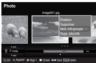 SAMSUNG LN40A750 - Visualisation de l'information photo - 1