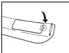 SAMSUNG LN40A750 - Insertion des piles dans la télécommande - 3