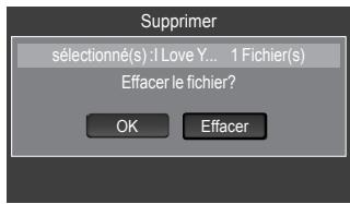 SAMSUNG LN40A750 - Suppression d'un fichier musical - 2
