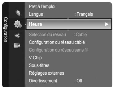 SAMSUNG LN40A750 - Option 2: Réglage Automatiquement de l'horloge - 1