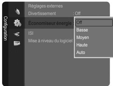 SAMSUNG LN40A750 - Fonction économiqueur d'énergie - 2