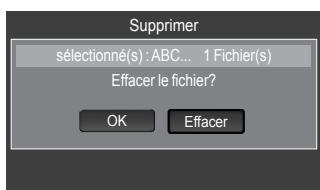 SAMSUNG LN40A750 - Suppression d'un fichier film - 2