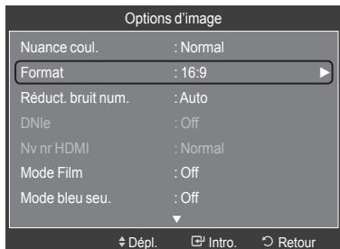 SAMSUNG LN40A750 - Réglage du format de l'image - 4