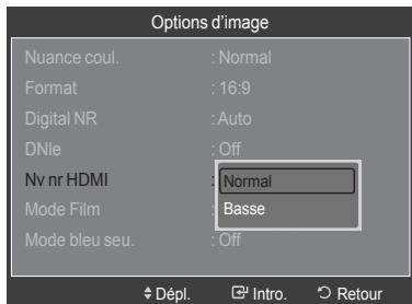 SAMSUNG LN40A750 - Réglage du niveau de noir HDMI - 6