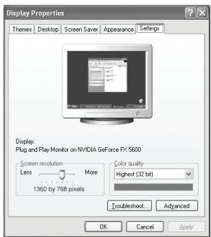 SAMSUNG LN40A750 - Configuration de votre logiciel PC (basée sur Windows XP) - 1