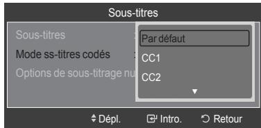 SAMSUNG LN40A750 - Affichage des sous-titres (messages/texte à l'écran) – Analogique - 4