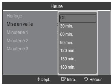 SAMSUNG LN40A750 - Paramétrre le minuteur - 2
