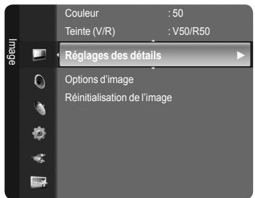 SAMSUNG LN40A750 - Activation de la fonction Réglages des détails - 2