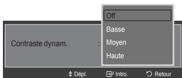 SAMSUNG LN40A750 - Réglage du contraste dynamique - 2