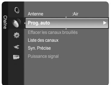 SAMSUNG LN40A750 - Enregistrement des canal dans la mémoire (methode automatique) - 1