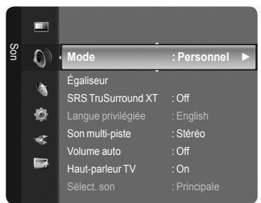 SAMSUNG LN40A750 - Changement du format normal du son - 1