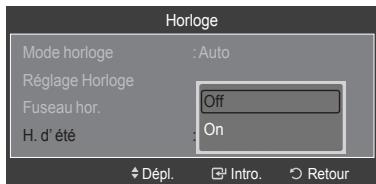 SAMSUNG LN40A750 - Option 2: Réglage Automatiquement de l'horloge - 5