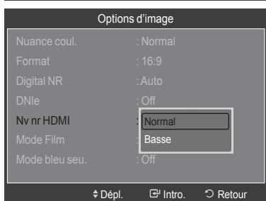 SAMSUNG LN46A750 - Réglage du niveau de noir HDMI - 6