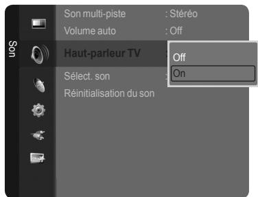 SAMSUNG LN46A750 - Activation et désactivation des haut-parleurs - 2
