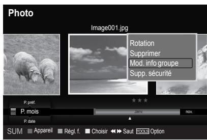 SAMSUNG LN46A750 - Visualisation de l'information photo - 1