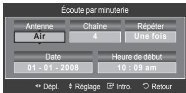 SAMSUNG LN46A750 - Pour réserver une émission (écoute par minuterie) - 3