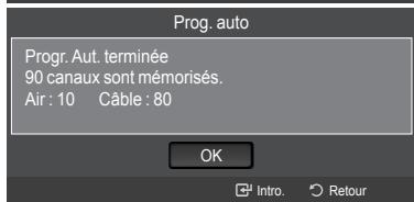 SAMSUNG LN46A750 - Enregistrement des canal dans la mémoire (méthode automatique) - 7