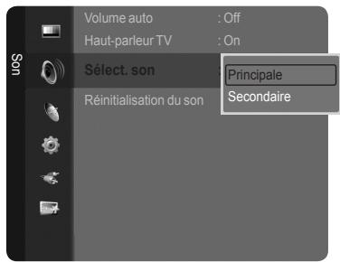 SAMSUNG LN46A750 - Activation du son de l'image (ISI) secondaire - 2