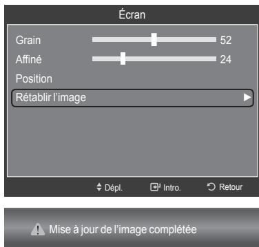 SAMSUNG LN46A750 - Initialisation de la position de l'écran (rapide et fin) - 2
