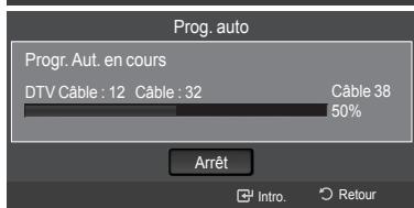 SAMSUNG LN46A750 - Enregistrement des canal dans la mémoire (méthode automatique) - 4