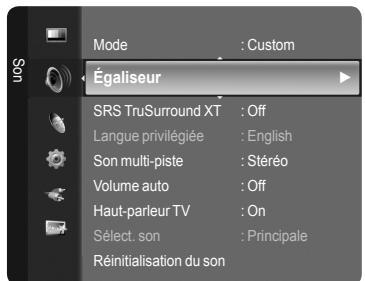 SAMSUNG LN46A750 - Personnalisation du son - 1