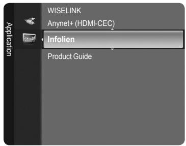 SAMSUNG LN46A750 - Activation du service Infolien - 1