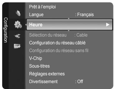 SAMSUNG LN46A750 - Option 1 : Réglage manuel de l'horloge - 1