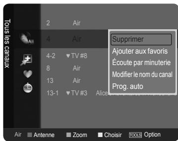 SAMSUNG LN46A750 - Ajout et suppression de canaux - 4