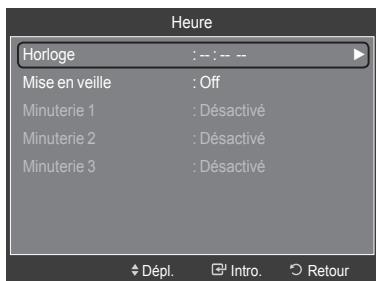 SAMSUNG LN46A750 - Option 1 : Réglage manuel de l'horloge - 2