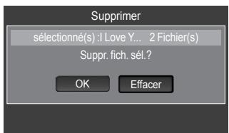 SAMSUNG LN46A750 - Suppression de plusieurs fichiers musicaux - 2