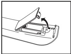 SAMSUNG LN46A750 - Insertion des piles dans la télécommande - 1