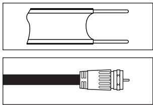 SAMSUNG LN46A750 - Connexion d'antennes VHF et UHF - 1