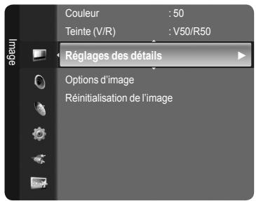 SAMSUNG LN46A750 - Activation de la fonction Réglages des détails - 2