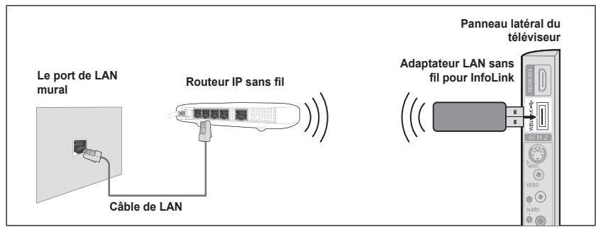 SAMSUNG LN46A750 - Connexion LAN pour un environnement à adresse IP statique - 3
