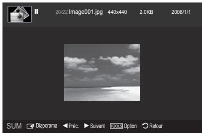 SAMSUNG LN46A750 - Visionnement d'une photo - 1