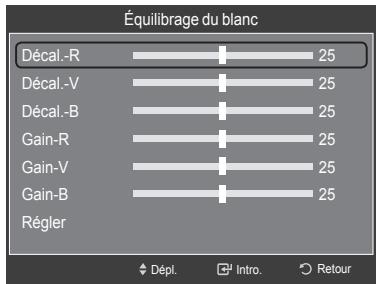 SAMSUNG LN46A750 - Réglage de l'équilibrage du blanc - 2