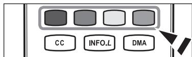 SAMSUNG LN46A750 - À l'aide des touches de couleurs sur la télécommande avec la liste des canaux - 1
