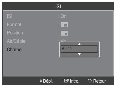 SAMSUNG LN46A750 - Changement du canal ISI - 2