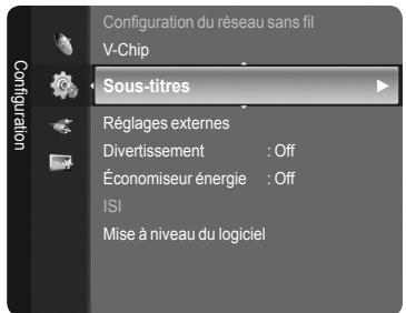 SAMSUNG LN46A750 - Affichage des sous-titres (messages texte à l'écran) – Analogique - 6