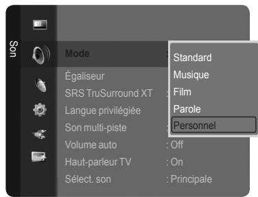 SAMSUNG LN46A750 - Changement du format normal du son - 2