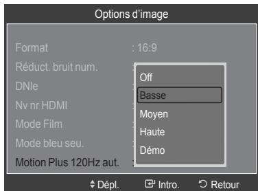 SAMSUNG LN46A750 - Réglage du Motion Plus 120Hz aut. - 6