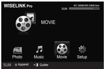 SAMSUNG LN46A750 - Classement de la liste des films - 1