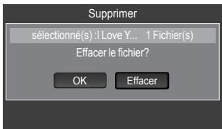 SAMSUNG LN46A750 - Suppression d'un fichier musical - 2