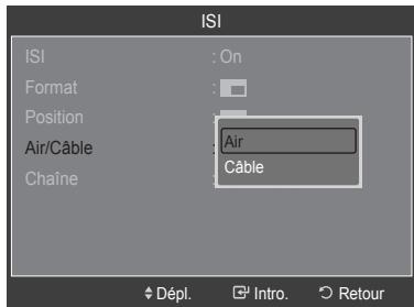 SAMSUNG LN46A750 - Changement du canal ISI - 1