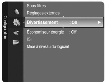 SAMSUNG LN46A750 - Réglage du mode Divertissement - 1
