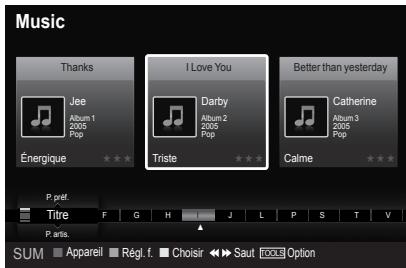 SAMSUNG LN46A750 - Lecture d'un fichier musical - 1