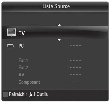 SAMSUNG PS50B855 - Sélection de la source - 3