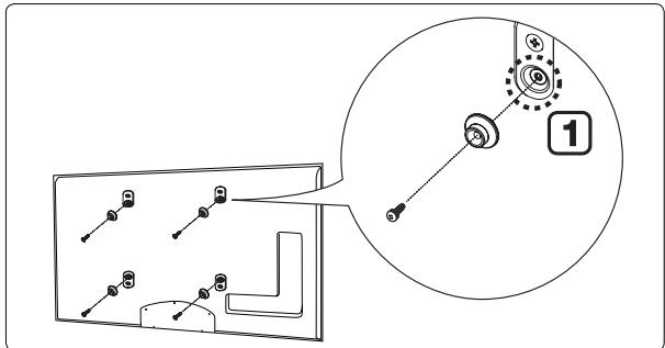 SAMSUNG PS50B855 - Préparation avant l'installation d'un kit de fixation murale - 1